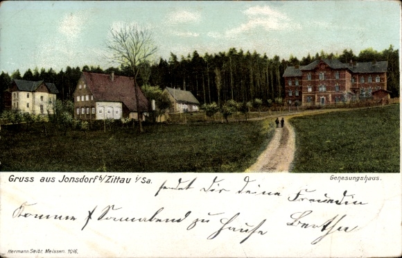 Ak Jonsdorf in der Oberlausitz Sachsen, Genesungshaus