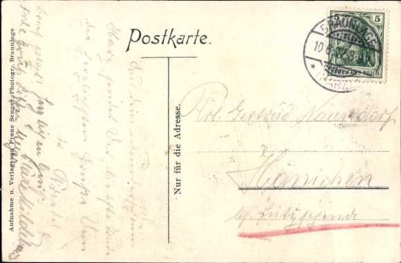 Postcard Braunlage in the Harz Mountains, Waldmühle, Upper Harz, forest landscape, hotel building, quiet surroundings