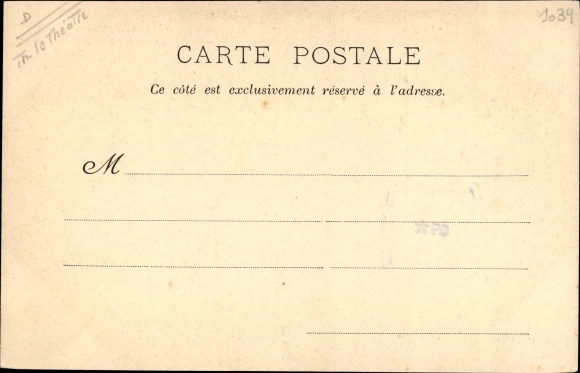 Postcard Actress Sarah Bernhardt, Preval, Theaterszene, l&#39;Aiglon, Acte II, Duc de Reichstadt