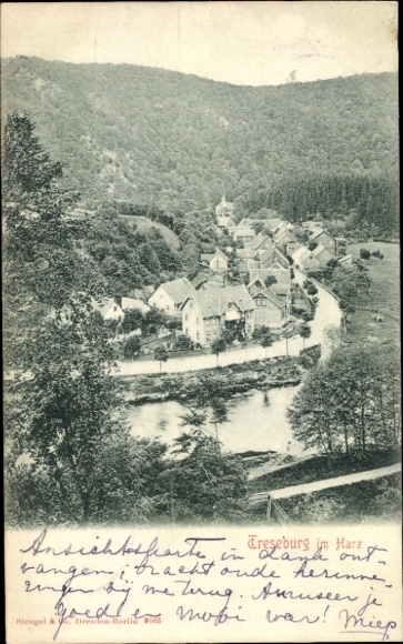 Ak Treseburg Thale im Harz, Teilansicht