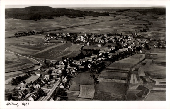 Ak Pölling Neumarkt in der Oberpfalz, Fliegeraufnahme