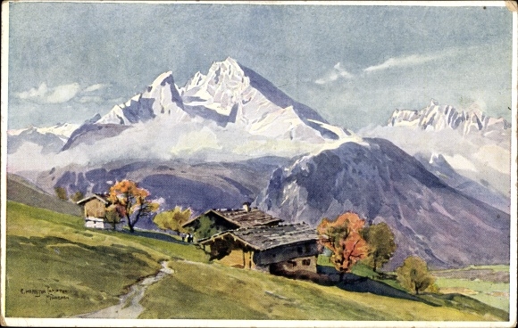 Artist PC Compton, Edward Harrison, Watzmann vom Vorderbrand