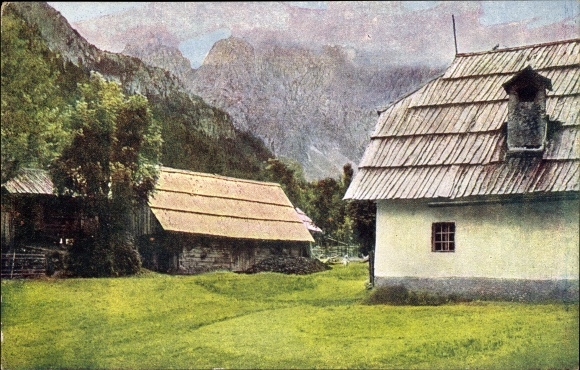 Postcard Ferlach Carinthia, Bodental, Inn Bodenbauer