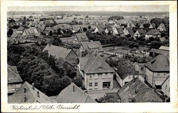 Ak Westerstede in Oldenburg Ammerland, uitzicht op de stad