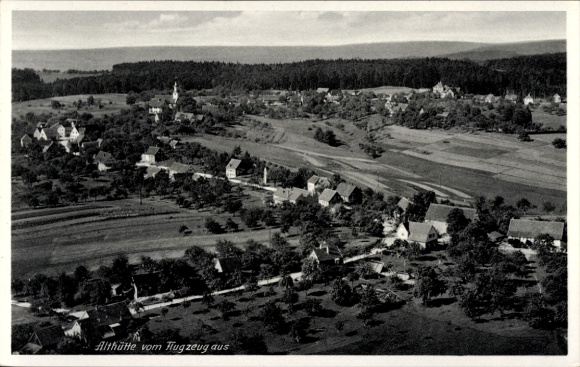 Ak Althütte in Württemberg, Fliegeraufnahme