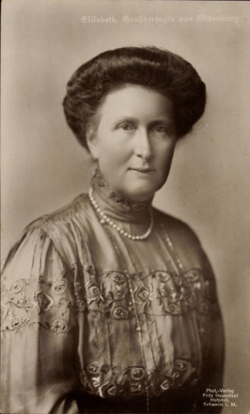 Ak Großherzogin Elisabeth von Oldenburg, Portrait