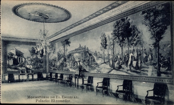 KP San Lorenzo de El Escorial Madryt, Monasterio del Escorial, Palacio El comedor