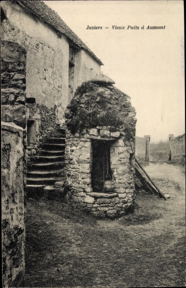 Postcard Juziers Yvelines, Old Well of Aumont