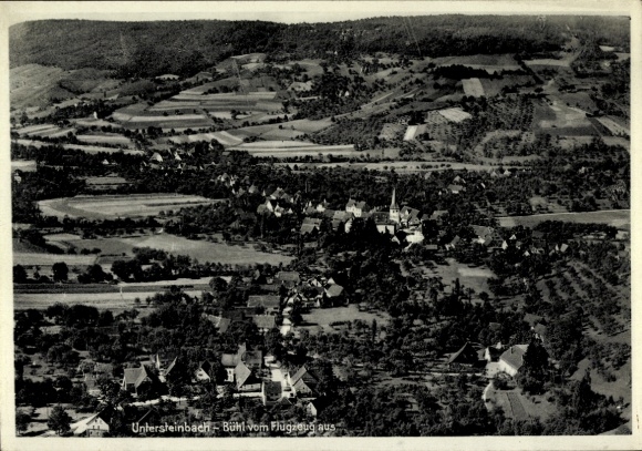 Postcard Untersteinbach Pfedelbach in Württemberg, aerial photograph