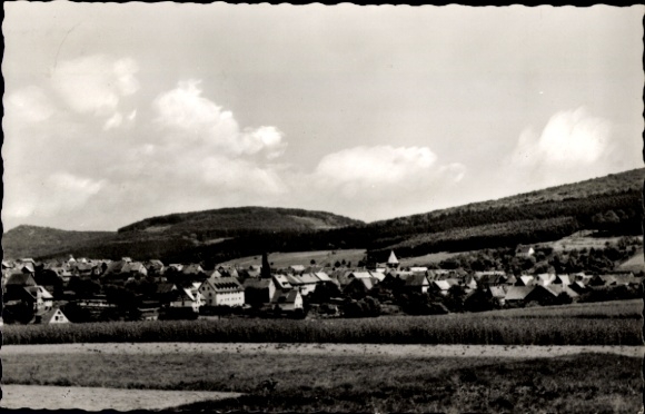 Postcard Sand Bad Emstal in Hesse, general view, summer resort