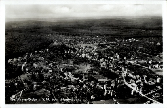 Postcard Vaihingen auf den Fildern Rohr Stuttgart am Neckar, aerial photograph