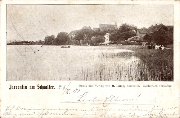 Postcard Zarrentin am Schaalsee, general view