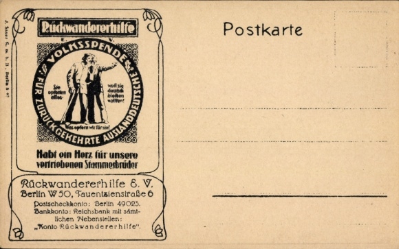 KP Berlin Charlottenburg, Tauentzienstraße, Returnee Assistance, German Homeland