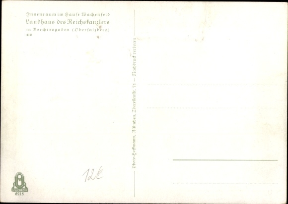 Postcard Haus Wachenfeld, country house of the Reich Chancellor, Obersalzberg Berchtesgaden