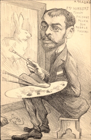 Artist Postcard Frederic Humbert, Affaire Humbert Crawfort, inheritance fraud, Therese Humbert