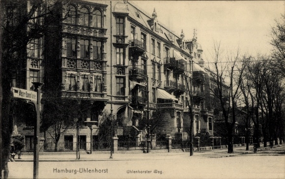 Postcard Hamburg Nord Uhlenhorst, Uhlenhorster Weg