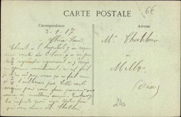 Postcard Saint Dizier Haute Marne, Place de la Gare