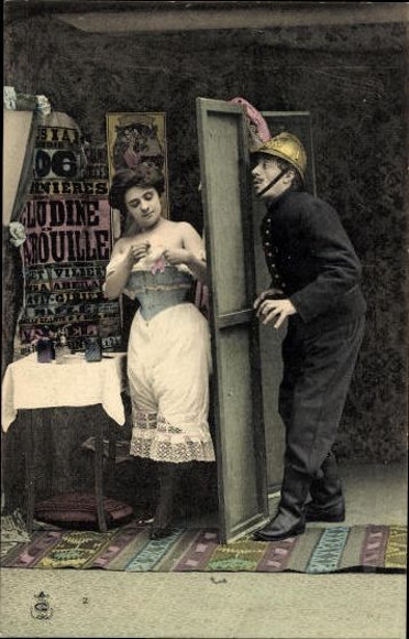 4 AK Colored Carte Postale, Ce cole est exclusivement reserve a ladresse