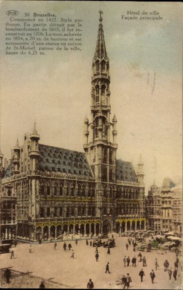 9 old PCs Brussels, Bruxelles, various views