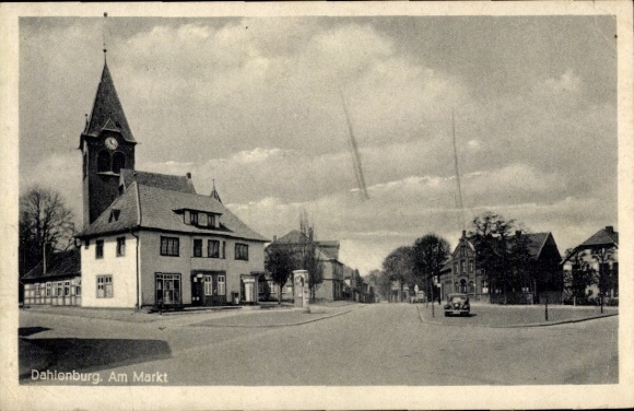 Ak Dahlenburg op de Lüneburger Heide, Am Markt
