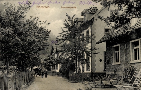 Ak Nordrach im Schwarzwald Baden, Straßenpartie