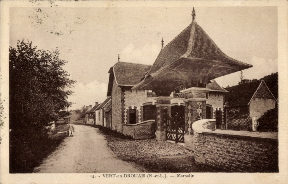 CPA Du vert à Drouais Eure et Loir, Marsalin