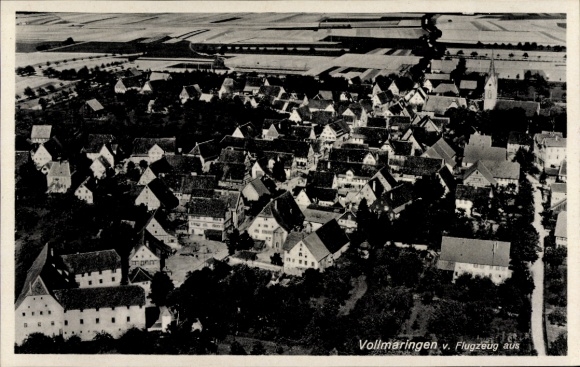 Postcard Vollmaringen Nagold in the Black Forest, aerial photograph