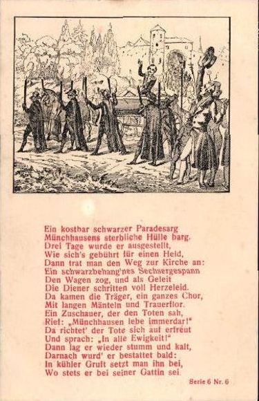 6 Ak Münchhausen, Serie 6, 1-6