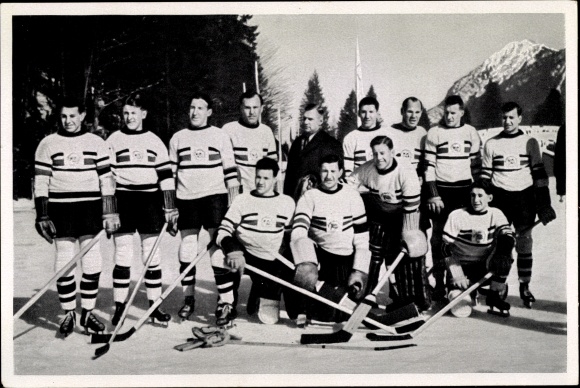 Collection picture Olympia 1936, British ice hockey team