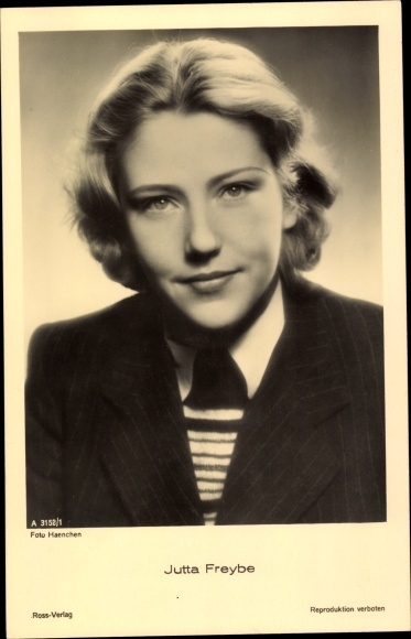 Ak Schauspielerin Jutta Freybe, Portrait