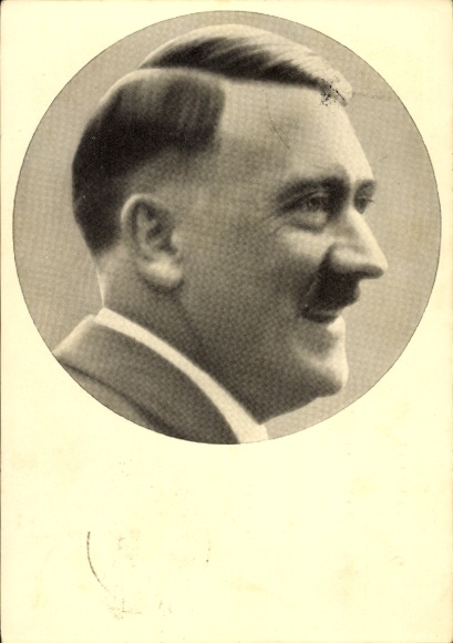 Postcard Führer and Reich Chancellor Adolf Hitler, Men of Time 91