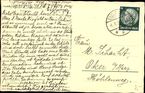Postcard Lutherstadt Eisleben Saxony Anhalt, Stiftsplatz, G. Hermann Lindrath, E. Funke Rathausdrogerie