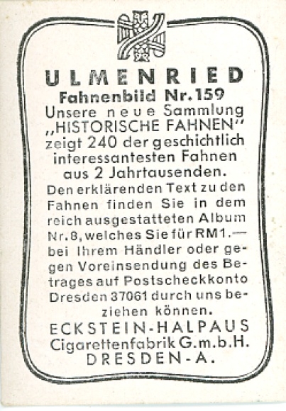 Collection picture historical flags Picture 159, flag of the German regiment &quot;Zweibrücken&quot; in France