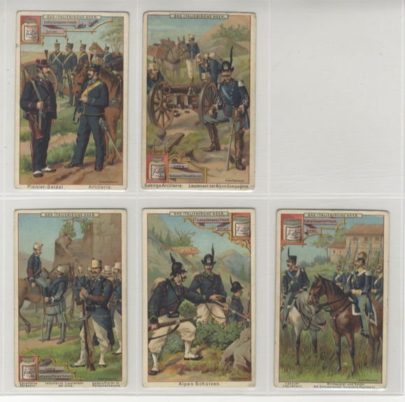 Liebig Pictures Series A 101 The Italian Army 1887