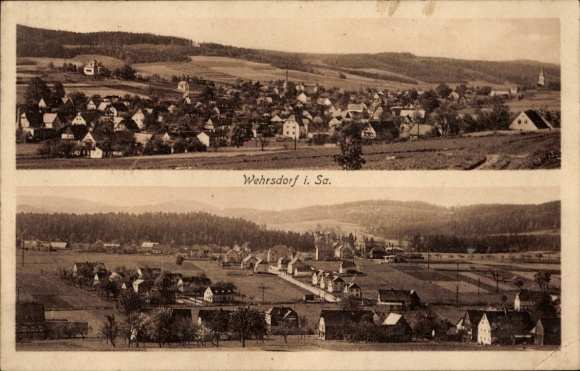 Ak Wehrsdorf Sohland an der Spree Sachsen, Gesamtansicht