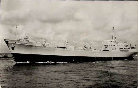 Postcard Motorvessel Bandeirante, Scheepsbouw Maatschappij