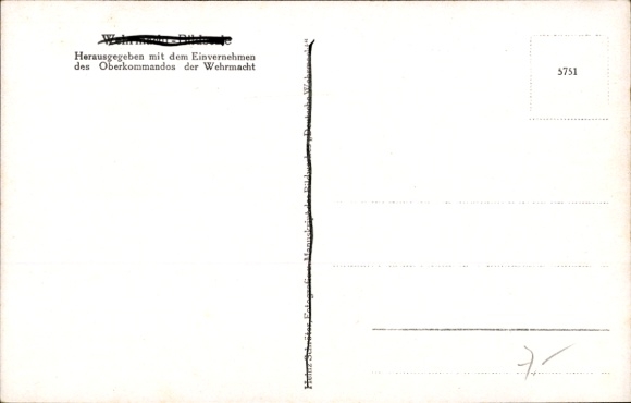 Postcard German Wehrmacht, Donnerwetter Wilhelm, that was you, soldier humor
