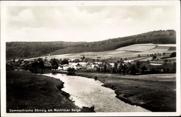 Postcard Sörnzig Seelitz Sachsen, Inn Sörnzig, Owner Bellmann, Rochlitzer Berg