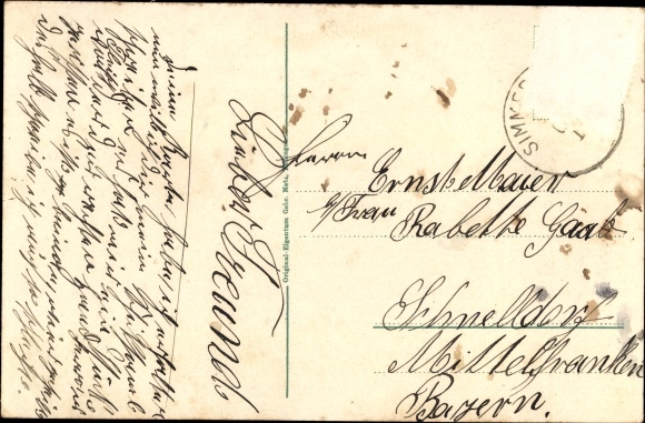 Postcard Aichelberg Black Forest, Enzursprung, Auerhahn