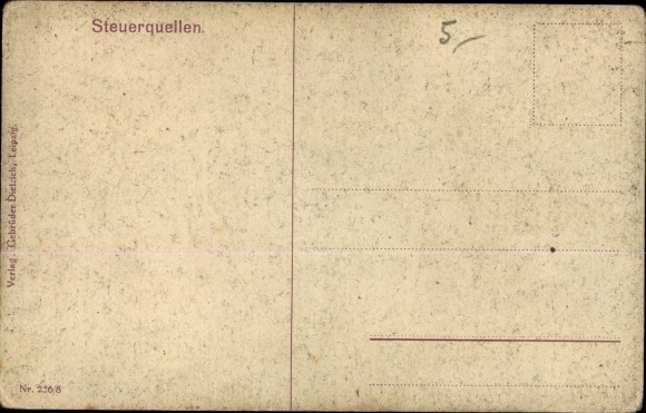 Artist PC Thiele, A., amusement tax, lovers, official with letters, pond, swans