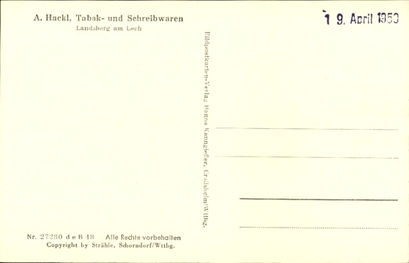 Postcard Landsberg am Lech Upper Bavaria, aerial photograph