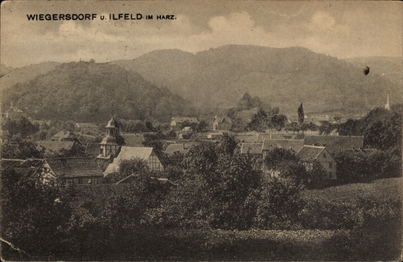 Ak Wiegersdorf Ilfeld am Harz Thüringen, Gesamtansicht