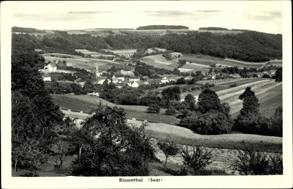 Postcard Rissenthal Losheim am See Saarland, Panorama