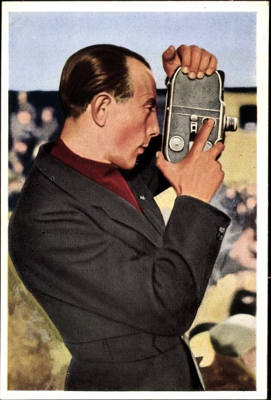 Obraz z kolekcji Olympia 1936, łyżwiarz figurowy Ernst Baier, dodatek do kawy Mühlen Franck