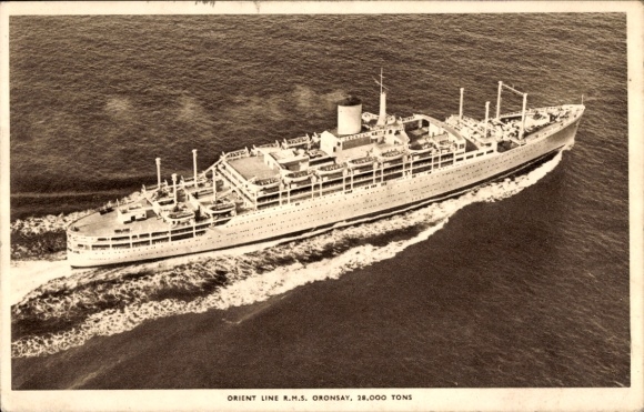 Ak Steamer RMS Oronsay, Steamboat, Orient Line