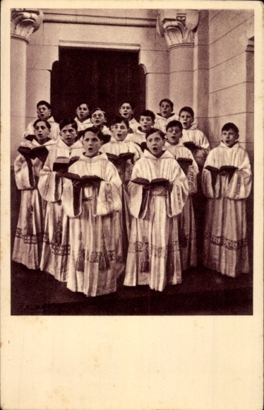 Postcard Fontenay sous Bois Val de Marne, Petit Seminaire des Missions Franciscaines, la vie liturgique
