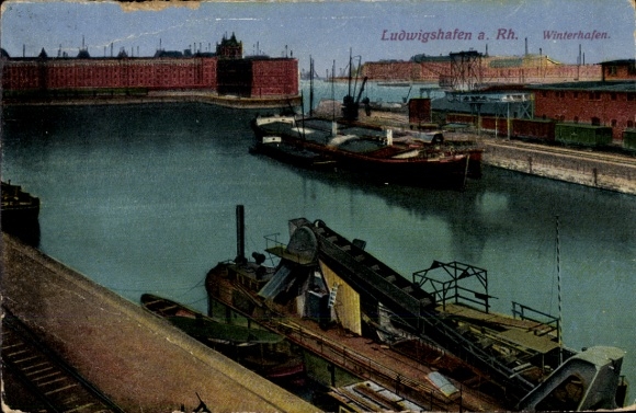 KP Ludwigshafen am Rhein, port zimowy