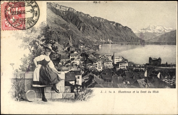 PC Montreux Canton of Vaud, Ville, Femme, Dent du Midi