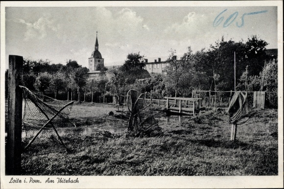 PC Loitz in Western Pomerania, Ibitzbach, fish traps