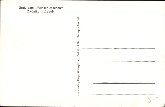 KP Zwönitz w Erzgebirge w Saksonii, Gasthaus Feldschlösschen